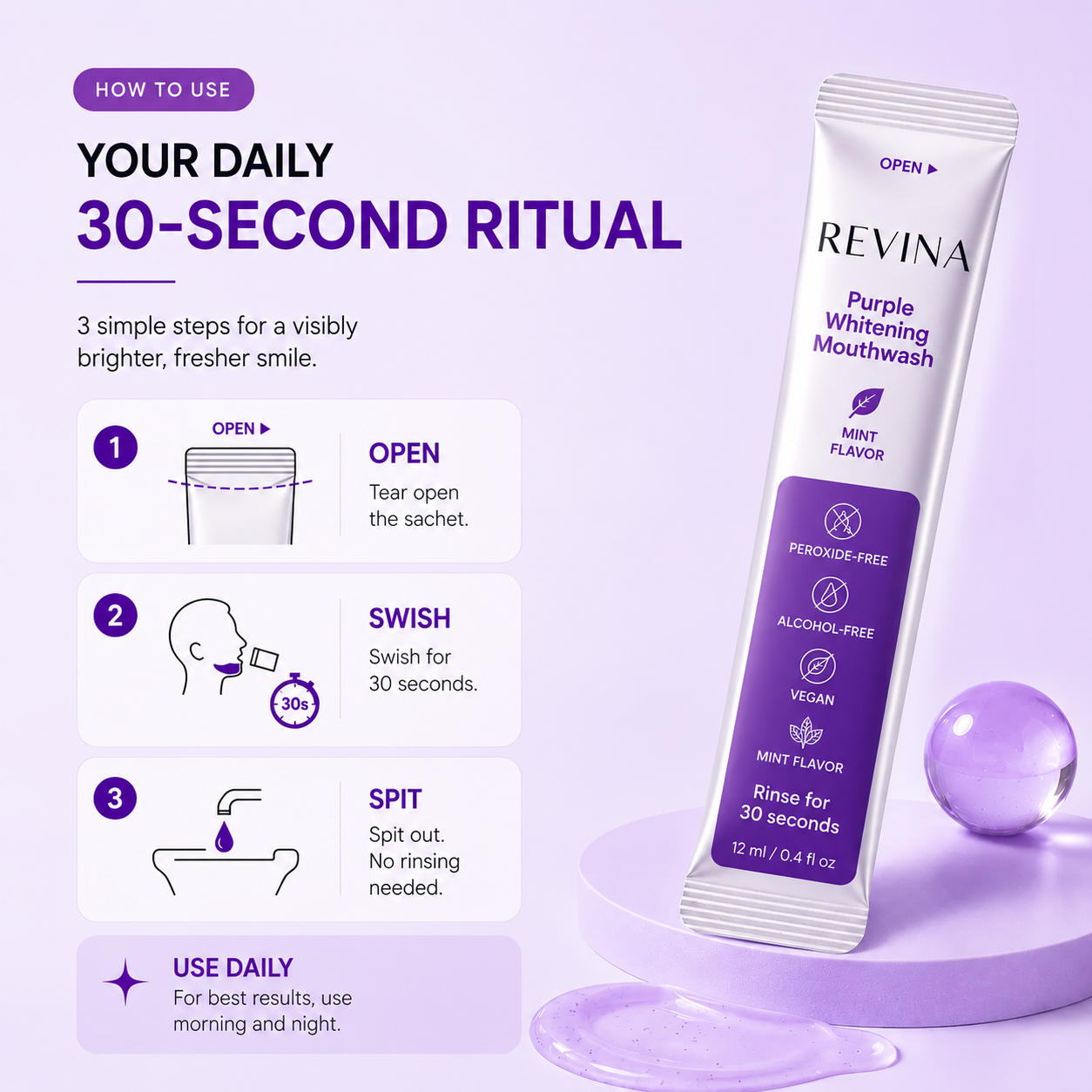 Purple Whitening Mouthwash