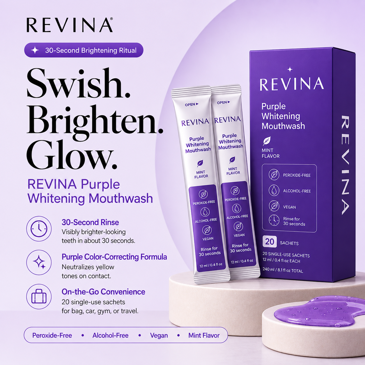 Purple Whitening Mouthwash